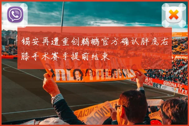 锡安再遭重创鹈鹕官方确认胖虎右膝手术赛季提前结束